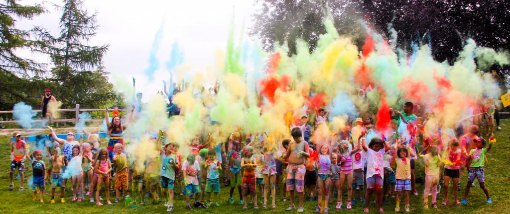 summer camp fun with colours