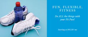 fun, flexible, fitness. starting at $45.50/ mo