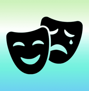 theatre mask face icon