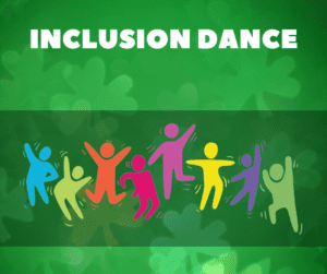 inclusion dance, with dancing figures