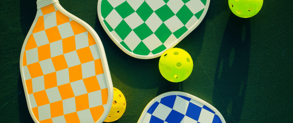 pickleball racquets and balls