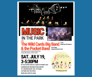 the wild cards at music in the park, Sat. July 19, 3-5:30.